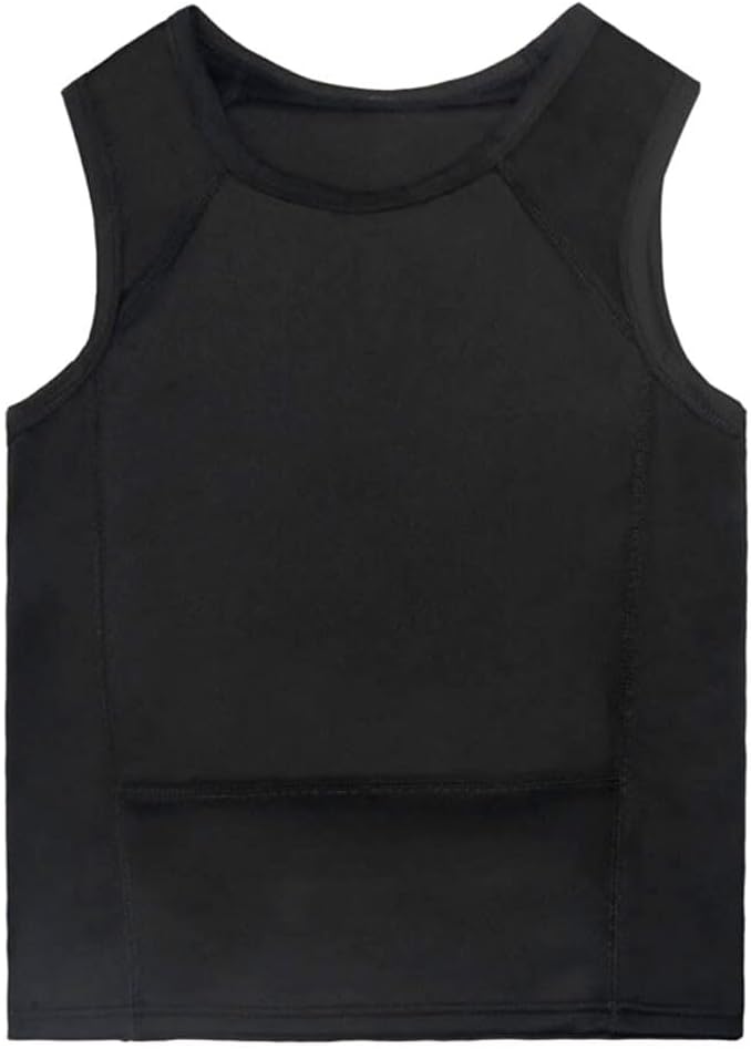 Tactical Bulletproof Vest, IIIA Hidden Inside Wear Clothes Work T-Shirt Bulletproof Personal Safety Bulletproof Vest