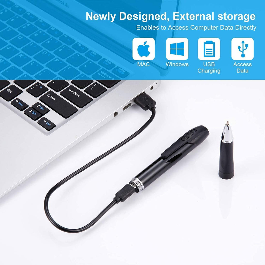 Spy Camera Hidden Camera Pen 1080P Mini Pocket Camera with Go Camera Pen with Video Recording Photo Taking and 150 Mins Rechargeable Battery Life (A1-2)