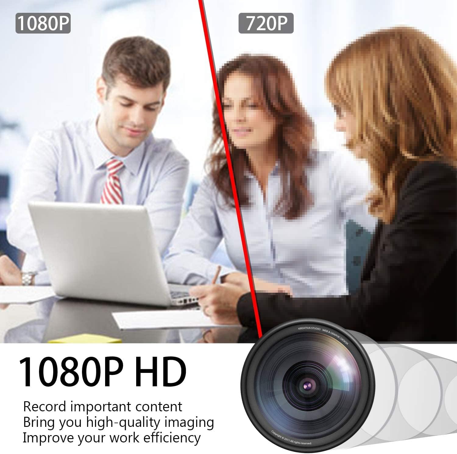 Spy Camera Hidden Camera Pen 1080P Mini Pocket Camera with Go Camera Pen with Video Recording Photo Taking and 150 Mins Rechargeable Battery Life (A1-2)