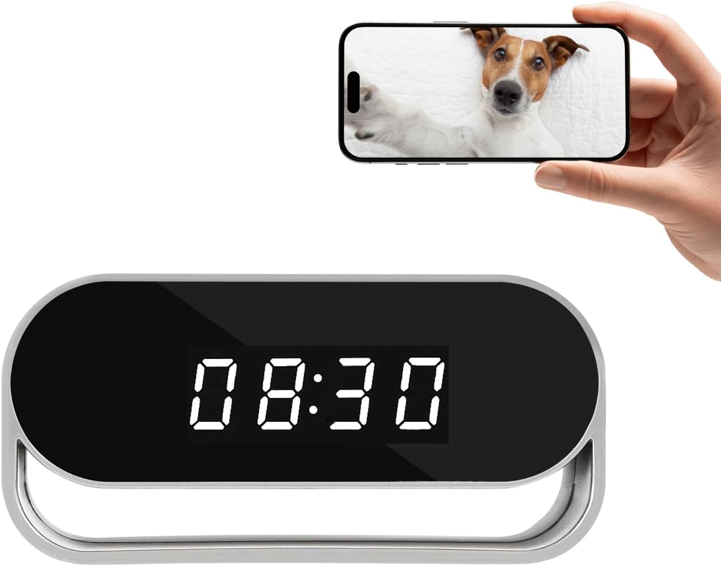 WIWACAM MW7 Plus Caméra Espion WiFi 2K Ultra HD Camera, Détection de Mouvement Intelligente, Alarme sur Téléphone Portable, Vision Nocturne, Alarme par e-Mail