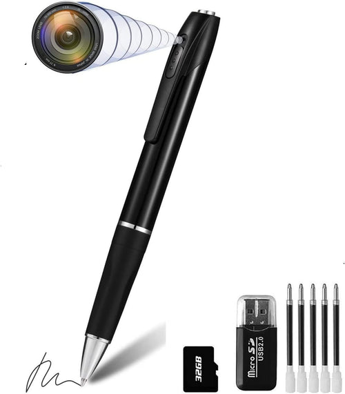 Spy Camera Hidden Camera Pen 1080P Mini Pocket Camera with Go Camera Pen with Video Recording Photo Taking and 150 Mins Rechargeable Battery Life (A1-2)