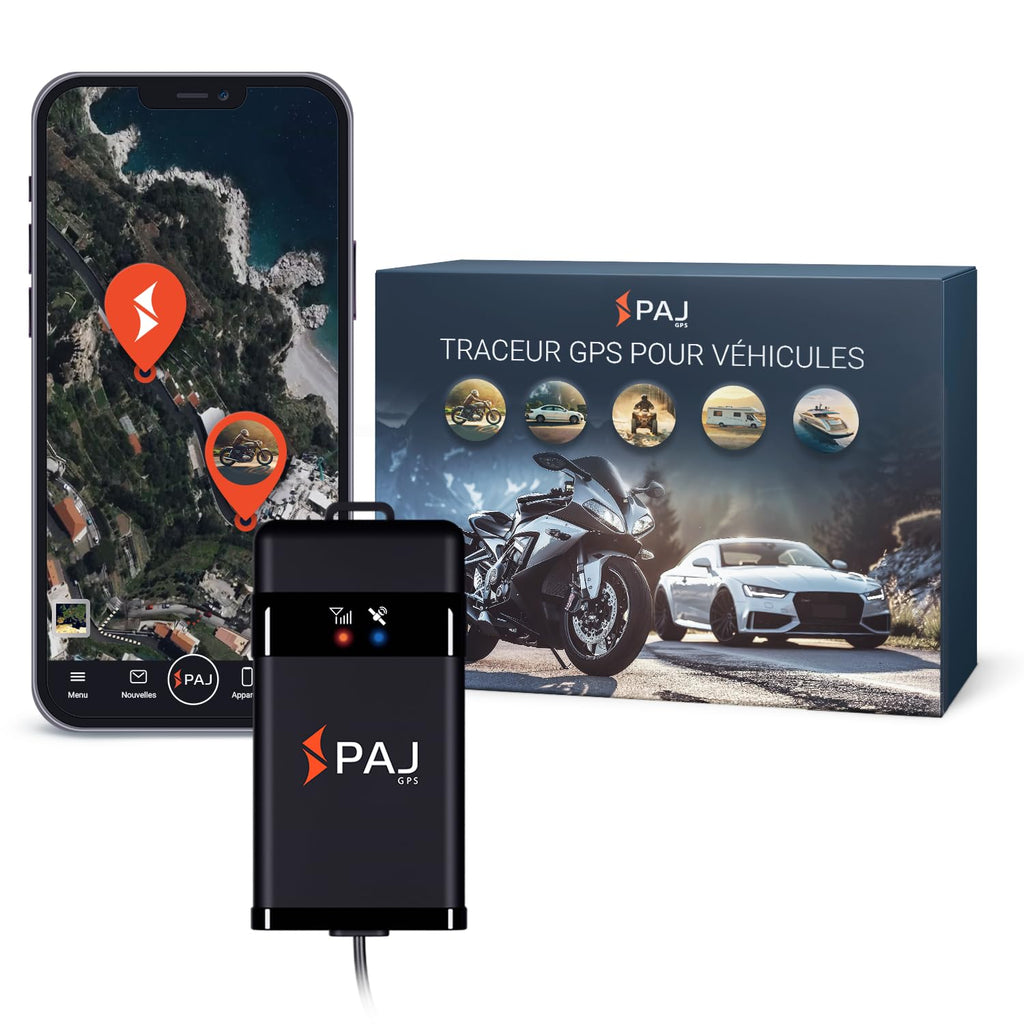 PAJ Vehicle Finder 1.0 4G GPS Tracker for Car, Motorcycle and Truck - Real Time Tracking, Safety Alerts, Journey History - Direct Connection to Battery - 40cm Cable
