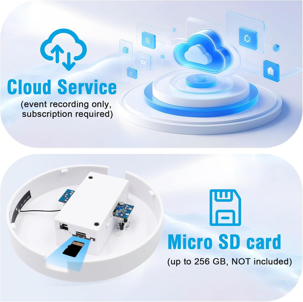 Wifi Hidden Camera,2.4/5G Micro Spy Camera Smoke Detector,