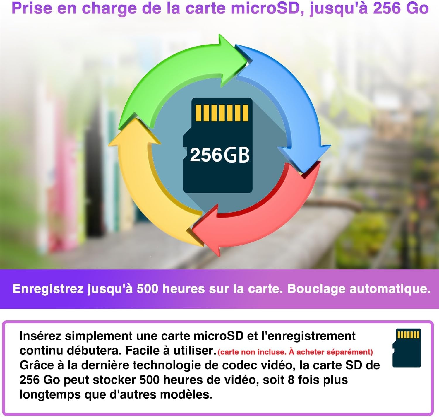 WIWACAM MW7 Plus Caméra Espion WiFi 2K Ultra HD Camera, Détection de Mouvement Intelligente, Alarme sur Téléphone Portable, Vision Nocturne, Alarme par e-Mail