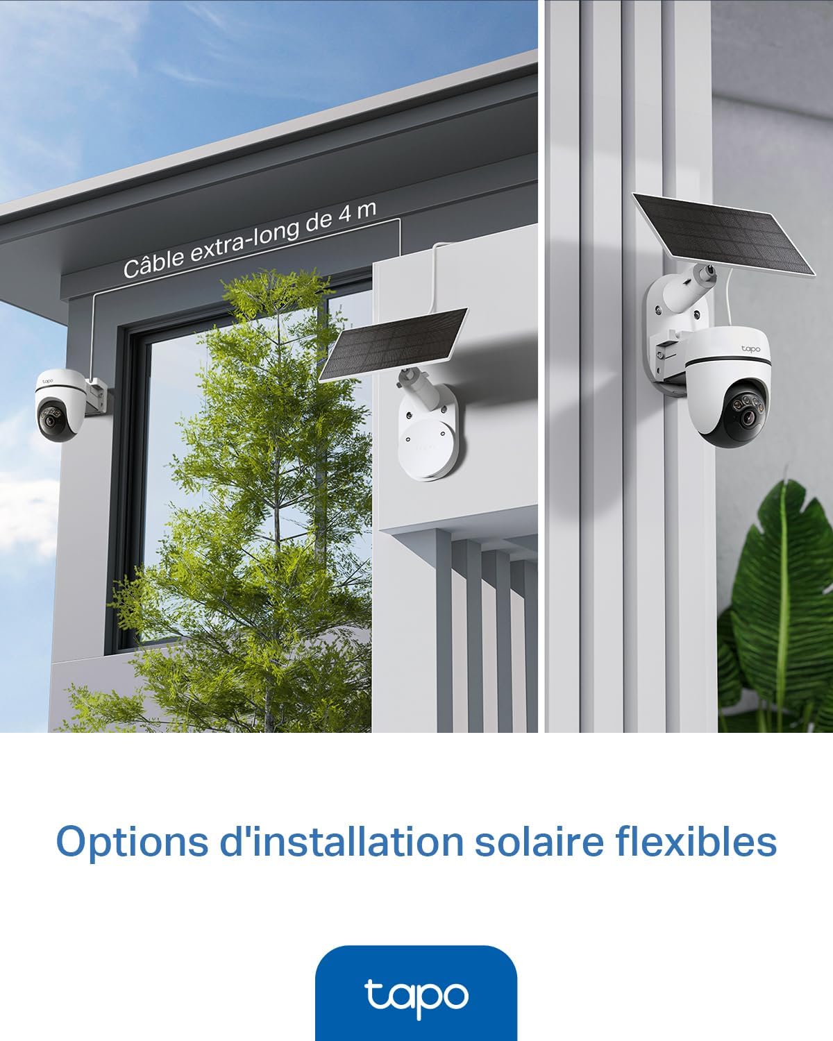 Tapo C610 Kit 2K 3MP Wireless Outdoor WiFi Camera with Solar Panel, 360° PTZ 6700mAh Battery Surveillance Camera, Human Detection, Color Night Vision, AI Tracking, IP65