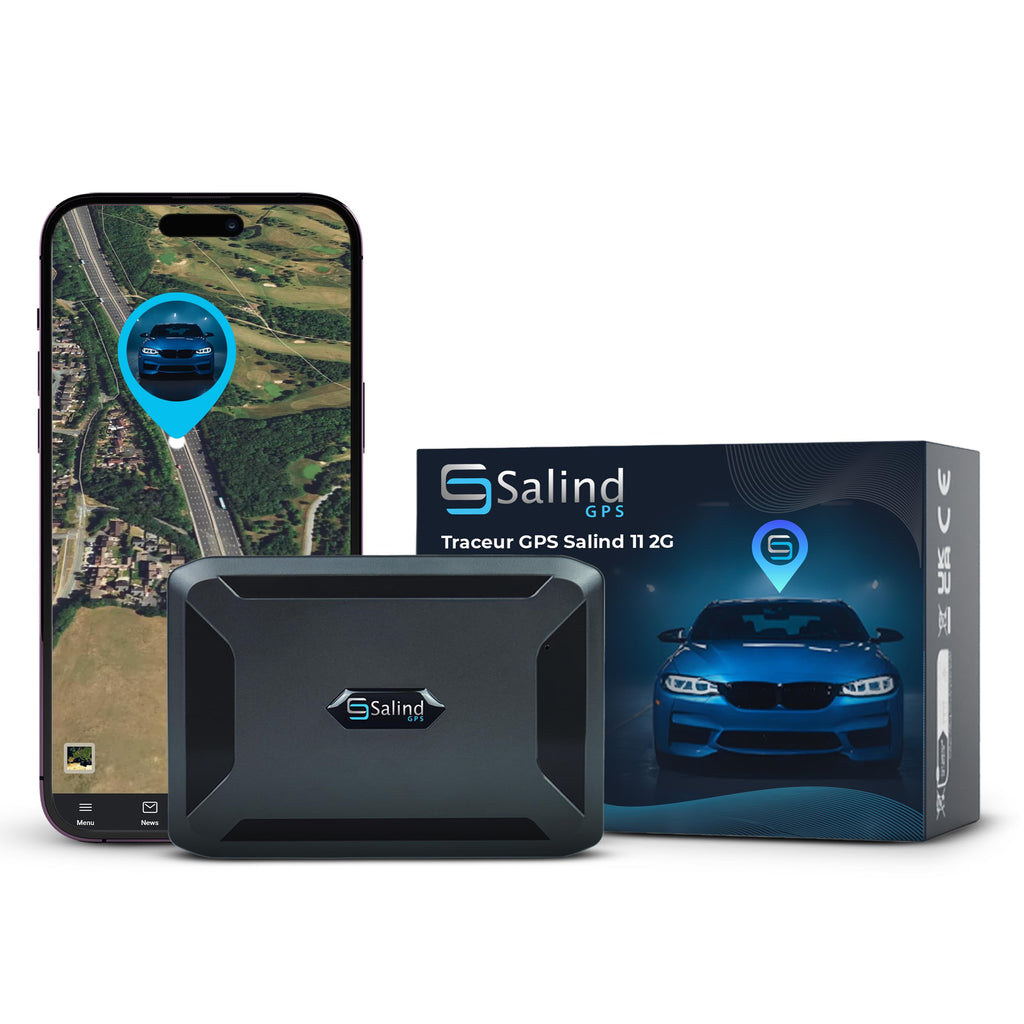 SALIND GPS - Salind 11 4G Tracker GPS pour Voitures, Motos, camions- Aimant intégré pour Un Placement Fixe et sécurisé- Longue durée de Vie de la Batterie- Tracker GPS avec Suivi en Temps réel