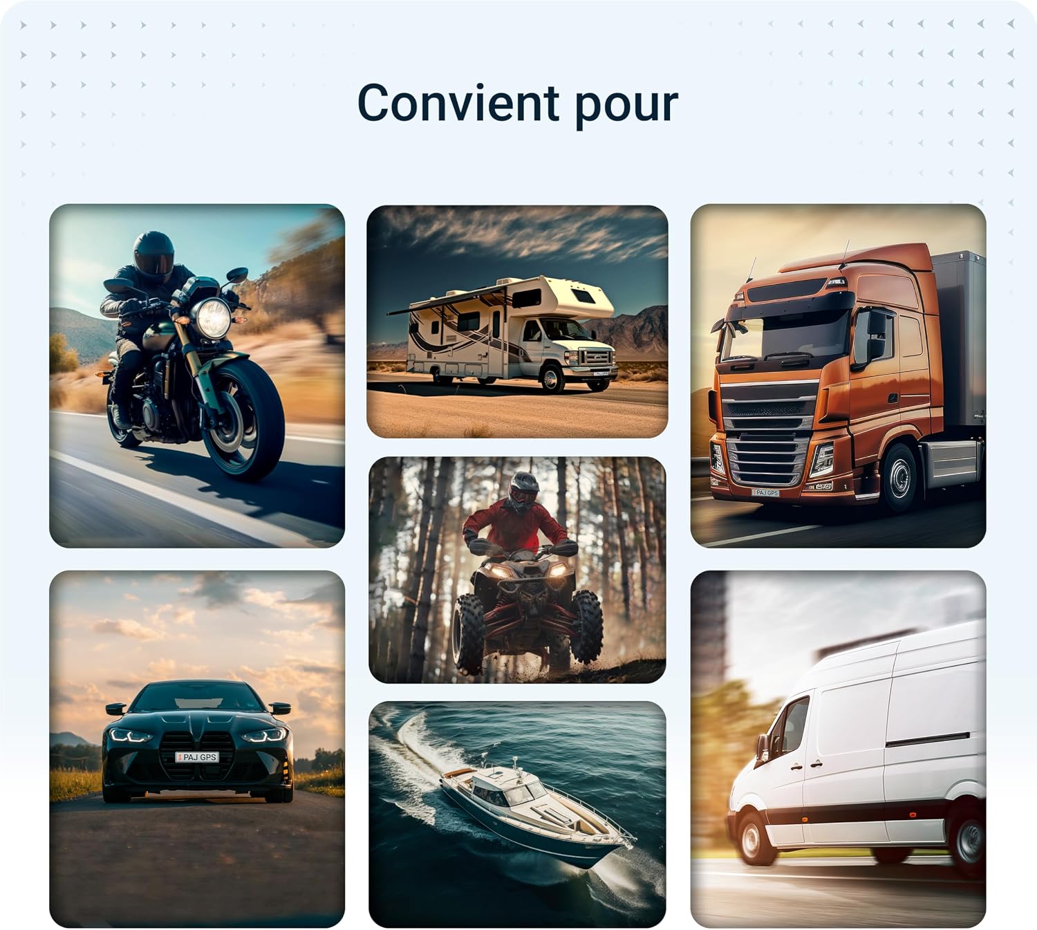 PAJ Vehicle Finder 1.0 4G GPS Tracker for Car, Motorcycle and Truck - Real Time Tracking, Safety Alerts, Journey History - Direct Connection to Battery - 40cm Cable